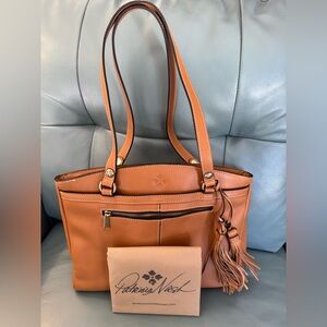 Patricia Nash Poppy Tan Leather Tote Bag